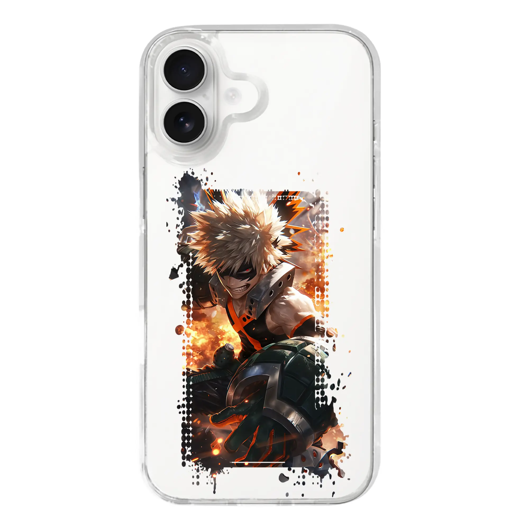 僕のヒーローアカデミア グッズ,爆豪勝己 - iPhone 17シリーズ 透明スマホケース – 薄型・耐衝撃・精密フィット保護カバー